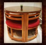 میز ناهارخوری 4 نفره کمجا چوبی